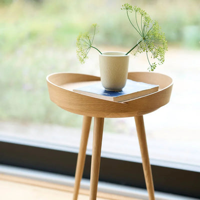 FDB Møbler D106 Bakketop Tray Table, Nature Lacquered Oak