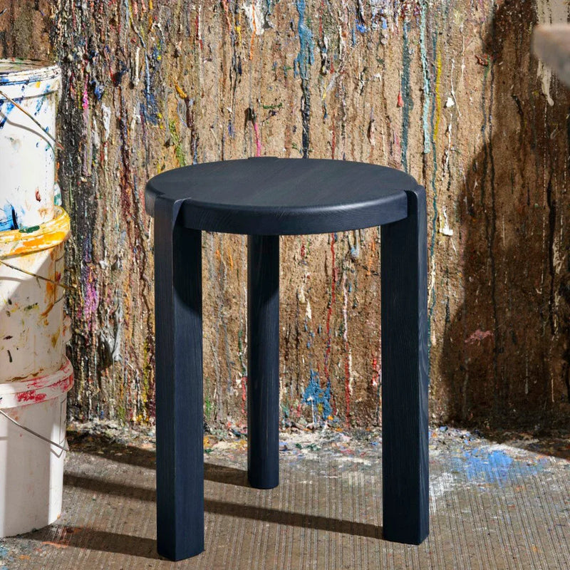 FDB Møbler D108 Ragnesminde Side Table, Solid Midnight Blue Oiled Pine