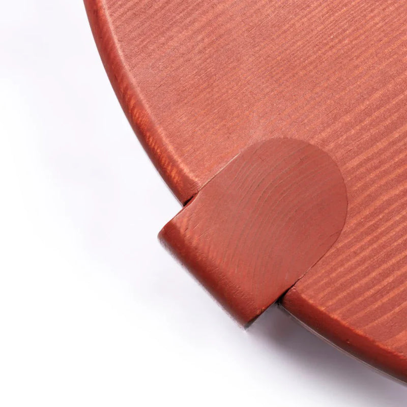 FDB Møbler D108 Ragnesminde Coffee Table, Solid Carmine Red Oiled Pine