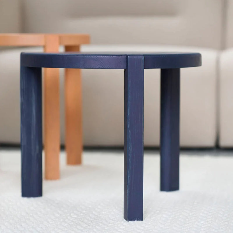 FDB Møbler D108 Ragnesminde Coffee Table, Solid Midnight Blue Oiled Pine