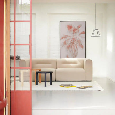 FDB Møbler D108 Ragnesminde Coffee Table, Solid Midnight Blue Oiled Pine