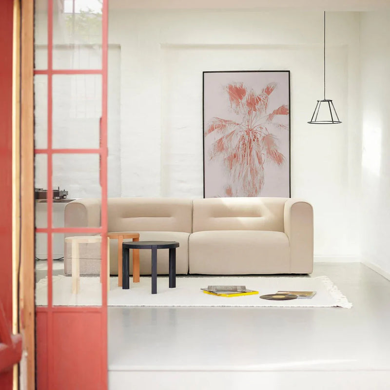 FDB Møbler D108 Ragnesminde Coffee Table, Solid Midnight Blue Oiled Pine