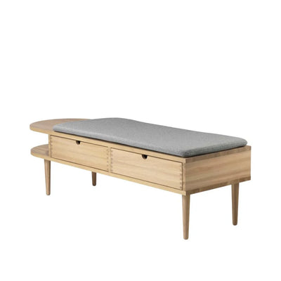 FDB Møbler F24 Bench, Solid Nature Lacquered Oak