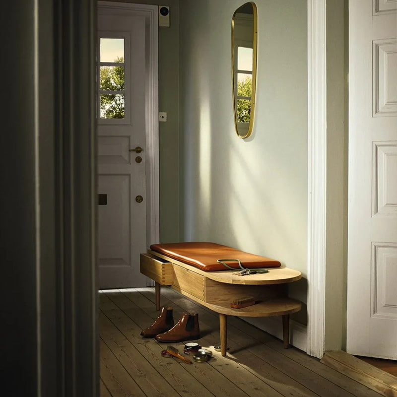 FDB Møbler F24 Bench, Solid Nature Lacquered Oak
