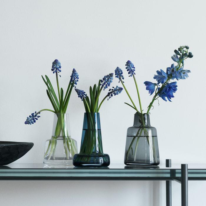 HOLMEGAARD FLORA VASE フラワーベース Holmegaard Flora Vase, Dark Blue, H: 4.7