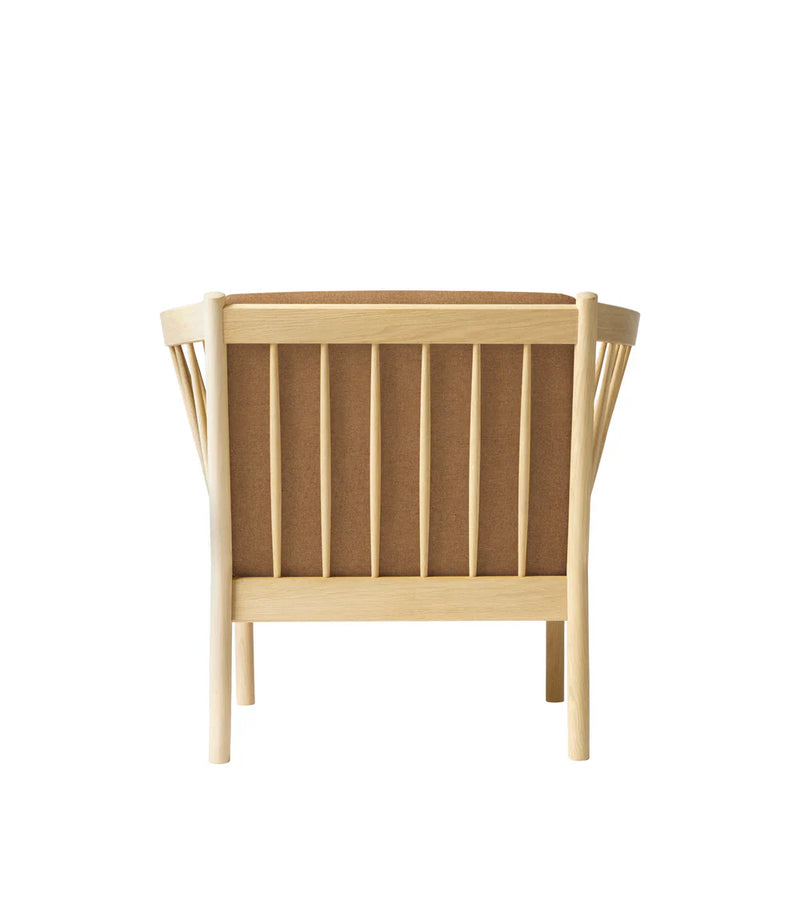 FDB Møbler J146 Armchair, Nature Lacquered Oak/Brown