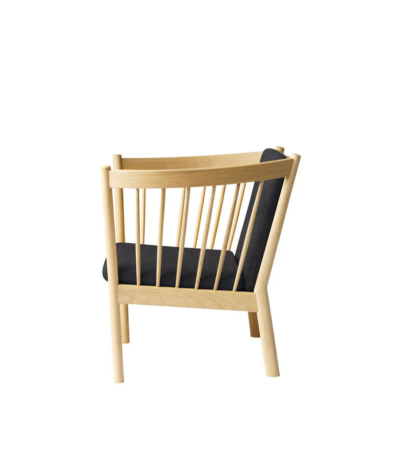 FDB Møbler J146 Armchair, Nature Lacquered Oak/Dark Grey