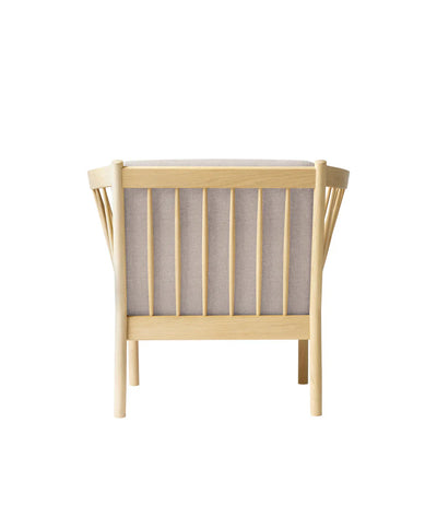 FDB Møbler J146 Armchair, Nature Lacquered Oak/Light Grey