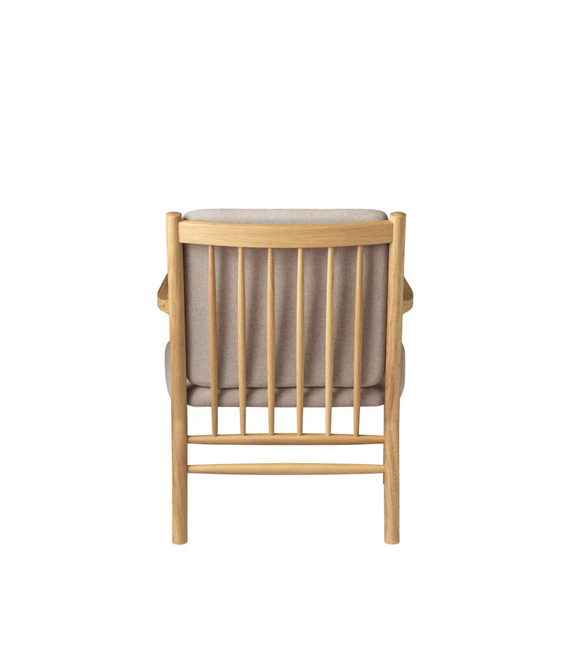 FDB Møbler J147 Armchair, Nature Lacquered Oak/Beige