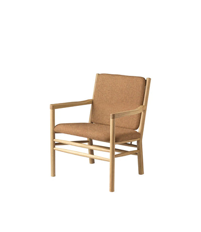 FDB Møbler J147 Armchair, Nature Lacquered Oak/Brown