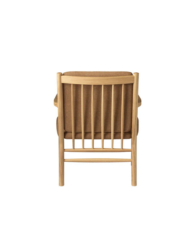 FDB Møbler J147 Armchair, Nature Lacquered Oak/Brown