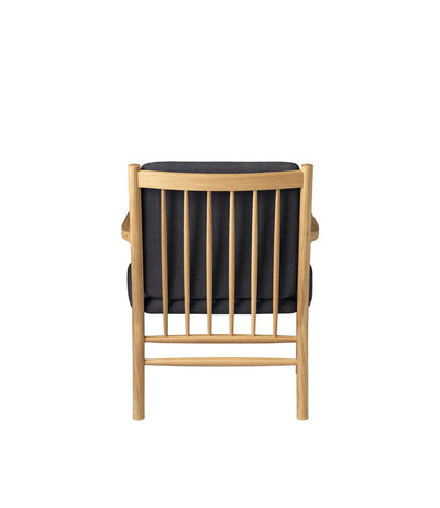 FDB Møbler J147 Armchair, Nature Lacquered Oak/Dark Grey