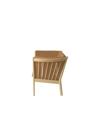 FDB Møbler J148 2 Pers. Couch, Nature Lacquered Oak/Brown