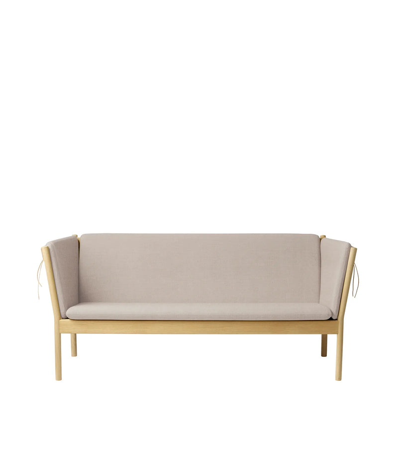 FDB Møbler J149 3 Pers. Couch, Nature Lacquered Oak/Beige