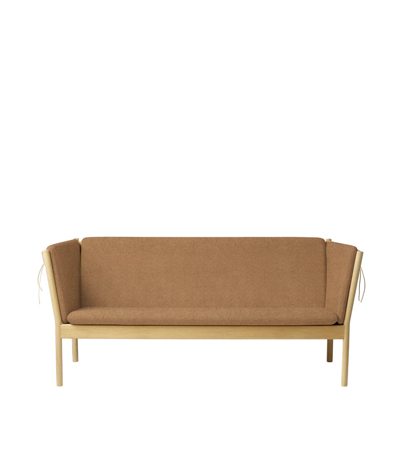 FDB Møbler  J149 3 Pers. Couch, Nature Lacquered Oak/Brown