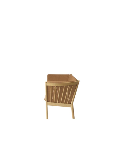 FDB Møbler  J149 3 Pers. Couch, Nature Lacquered Oak/Brown