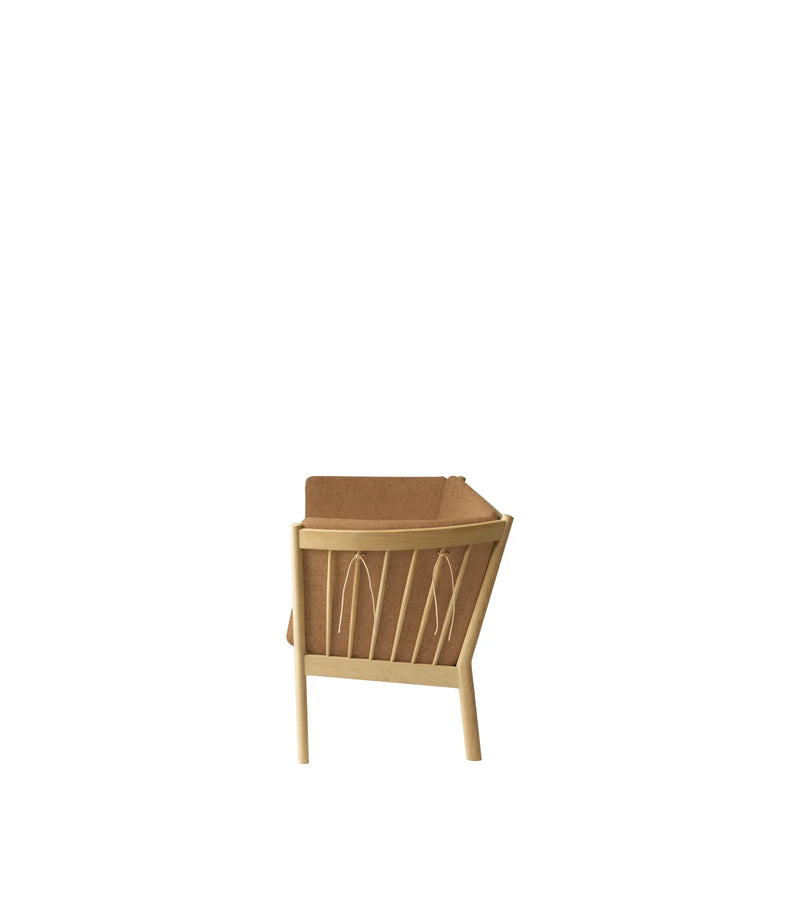 FDB Møbler  J149 3 Pers. Couch, Nature Lacquered Oak/Brown