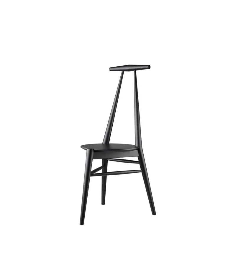 FDB Møbler J157 Anker Chair, Solid Jet Black Oak