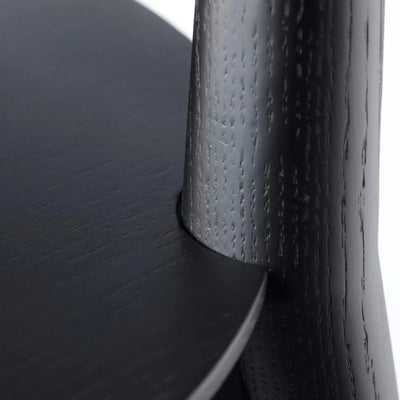 FDB Møbler J157 Anker Chair, Solid Jet Black Oak