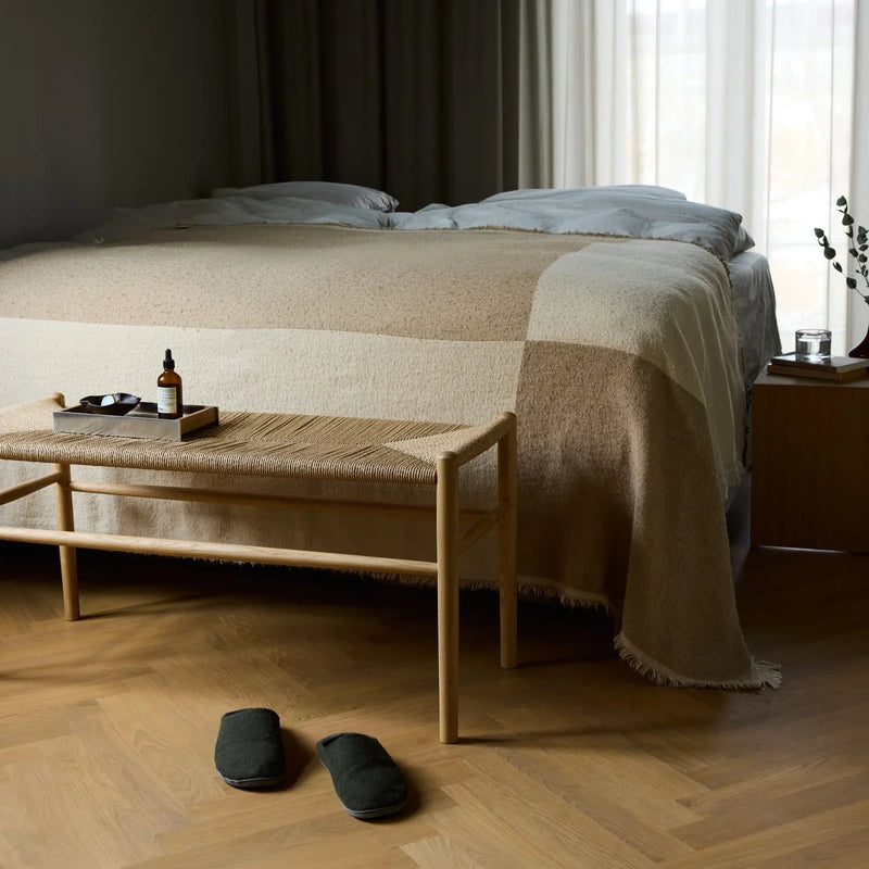 FDB Møbler J163, Piano Bench, Nature Lacquered Oak