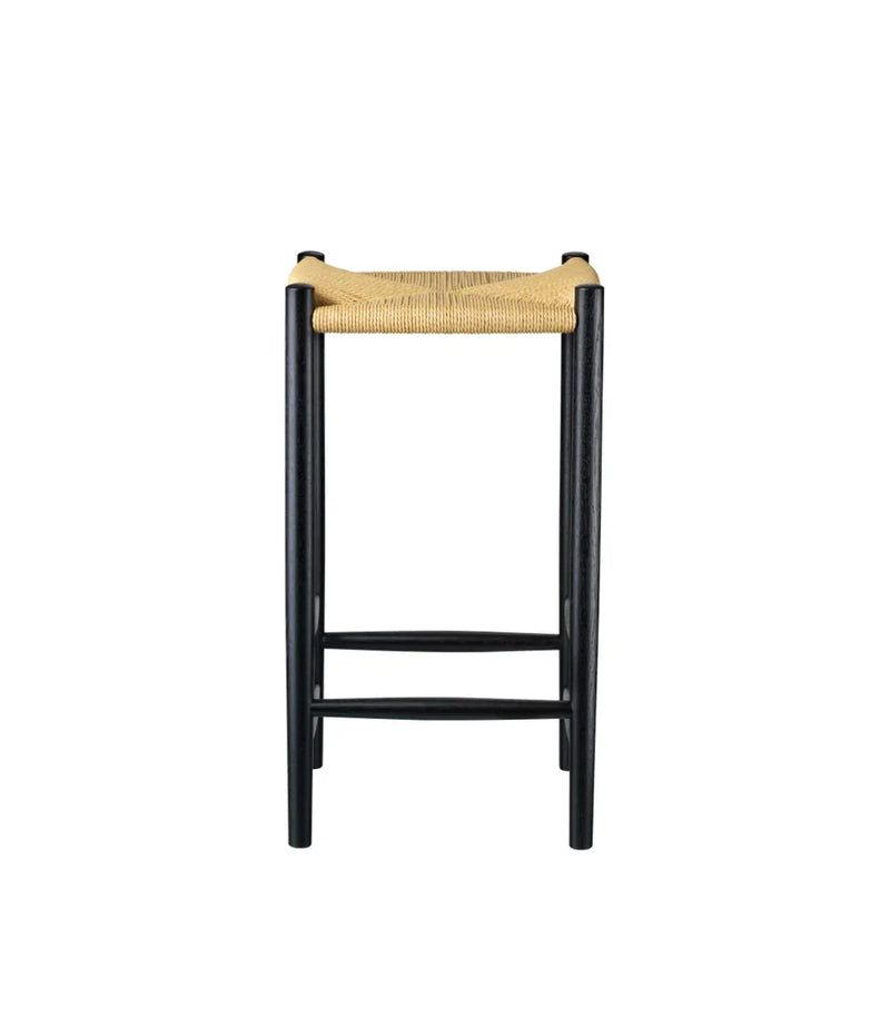 FDB Møbler J164C Counter Stool, Jet Black Oak, Squared