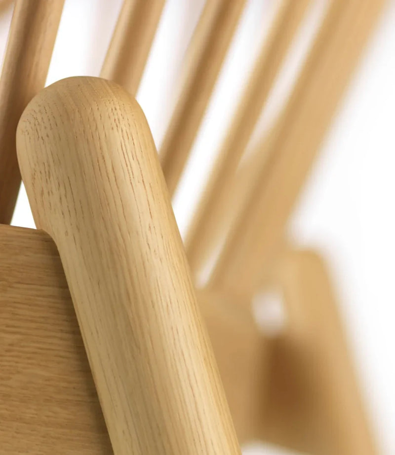 FDB Møbler J166 Jørna Chair, Nature Lacquered Oak/Dark Grey