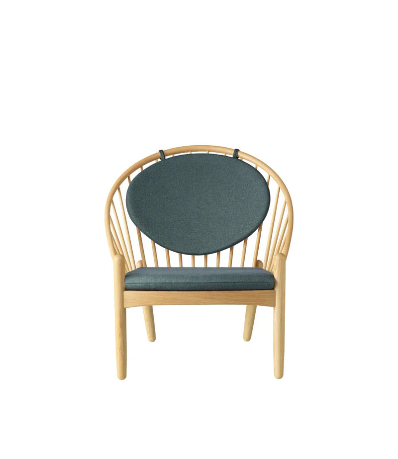 FDB Møbler J166 Jørna Chair, Nature Lacquered Oak/Green