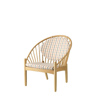 FDB Møbler J166 Jørna Chair, Nature Lacquered Oak/Red