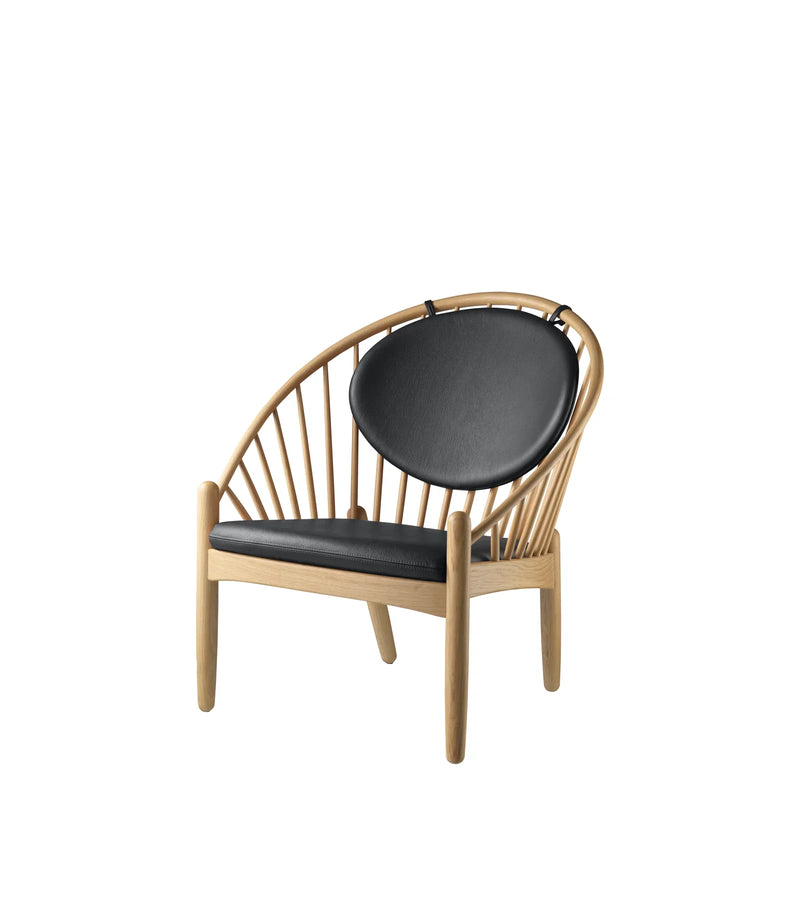 FDB Møbler J166 Jørna Chair, Nature Lacquered Oak/Black