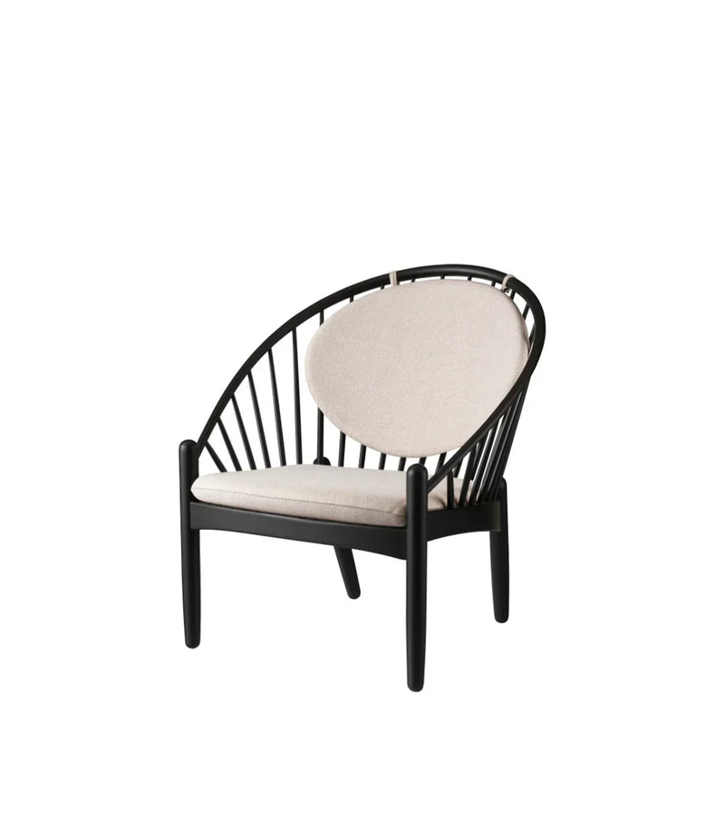 FDB Møbler J166 Jørna Chair, Jet Black Oak/Beige