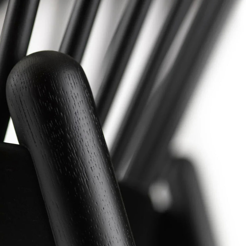 FDB Møbler J166 Jørna Chair, Jet Black Oak/Light Grey