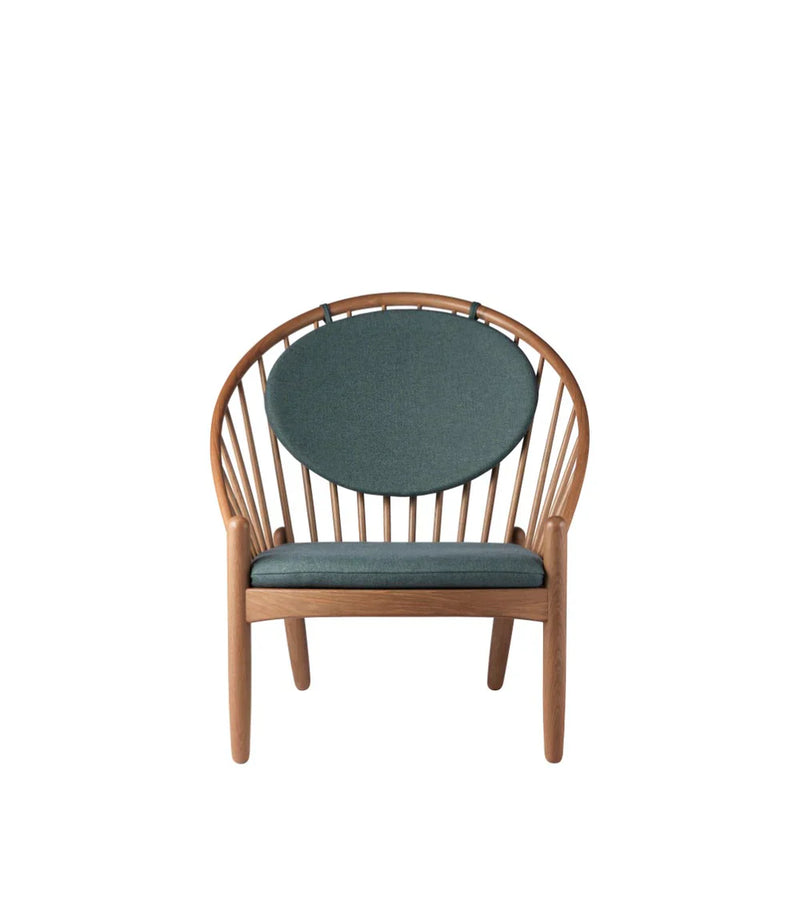 FDB Møbler J166 Jørna Chair, Smoked Oiled Oak/Green