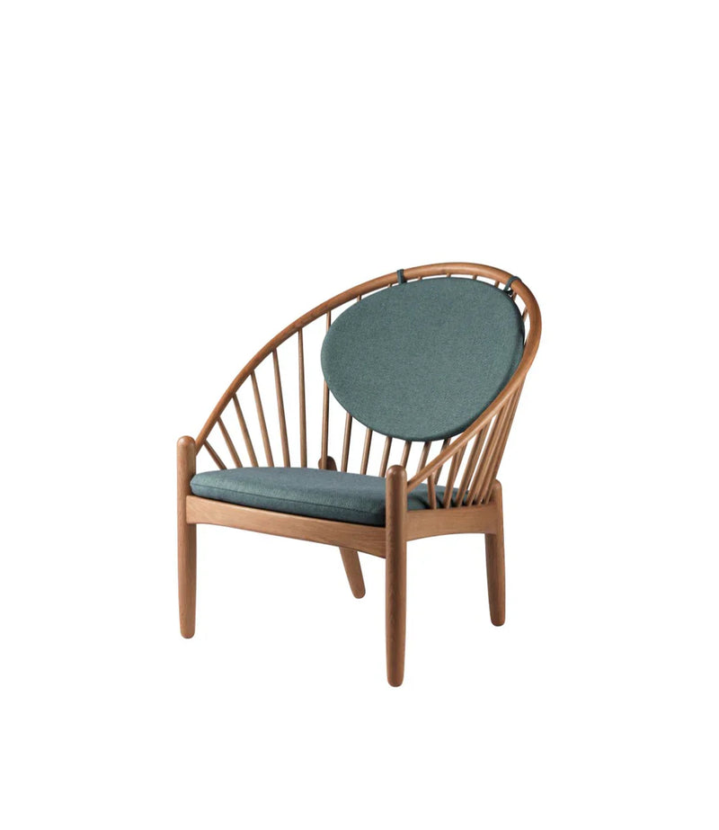 FDB Møbler J166 Jørna Chair, Smoked Oiled Oak/Green