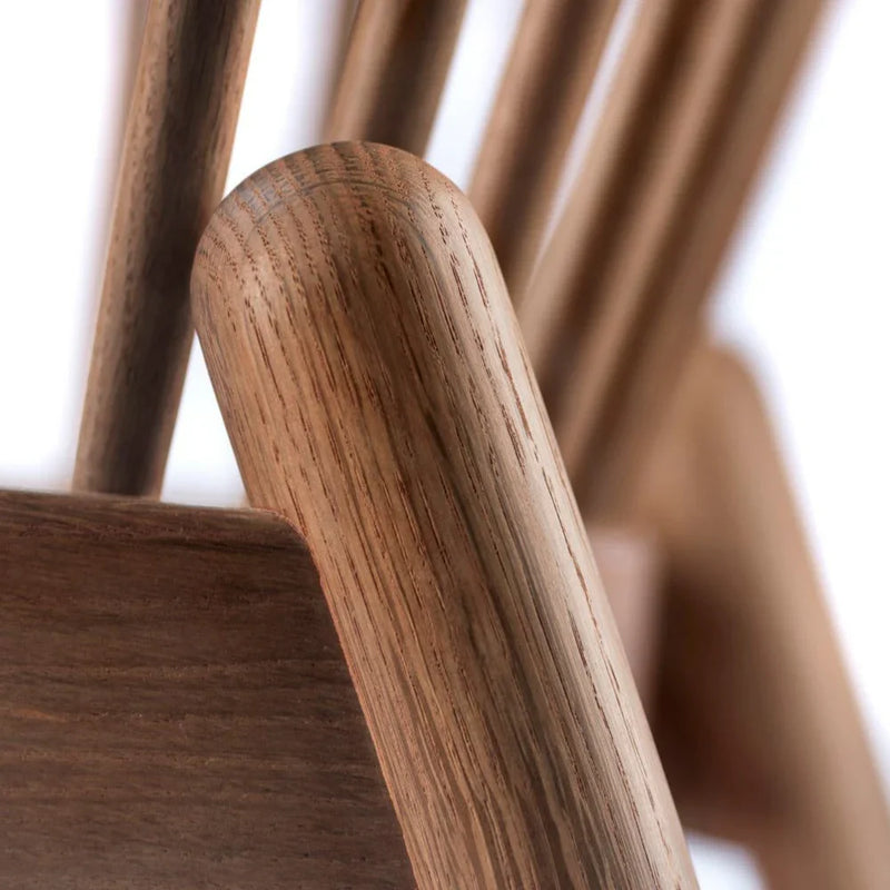 FDB Møbler J166 Jørna Chair, Smoked Oiled Oak/Light Grey
