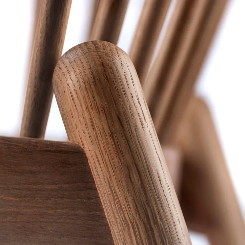 FDB Møbler J166 Jørna Chair, Smoked Oiled Oak/Red