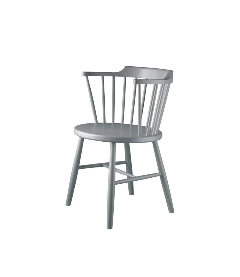 FDB Møbler J18 Chair, Signal Grey Painted Beech