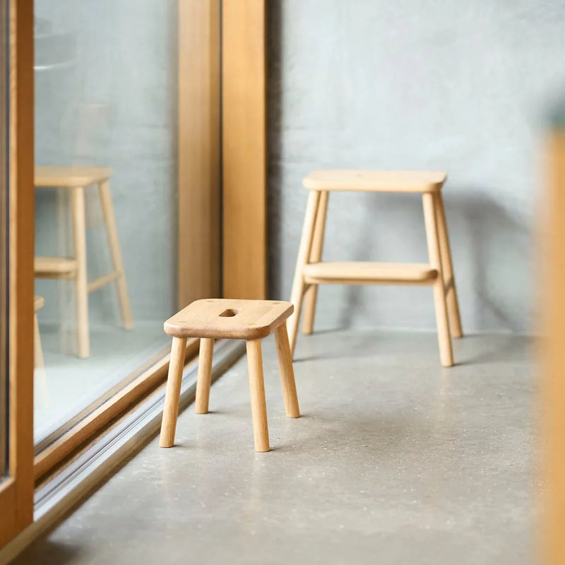 FDB Møbler J181 Sønderup Step Stool, Solid Nature Oiled Oak