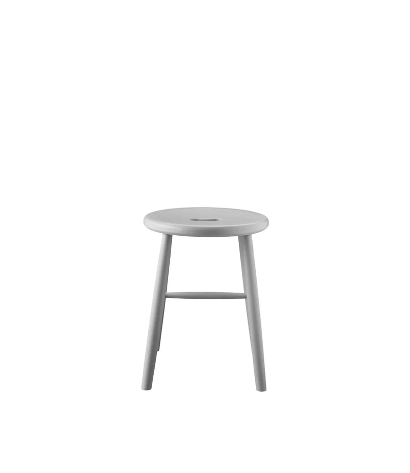 FDB Møbler J27 Stool, Pebble Grey Painted Beech