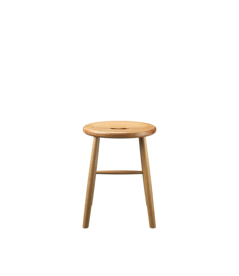 FDB Møbler J27 Stool, Nature Lacquered Oak