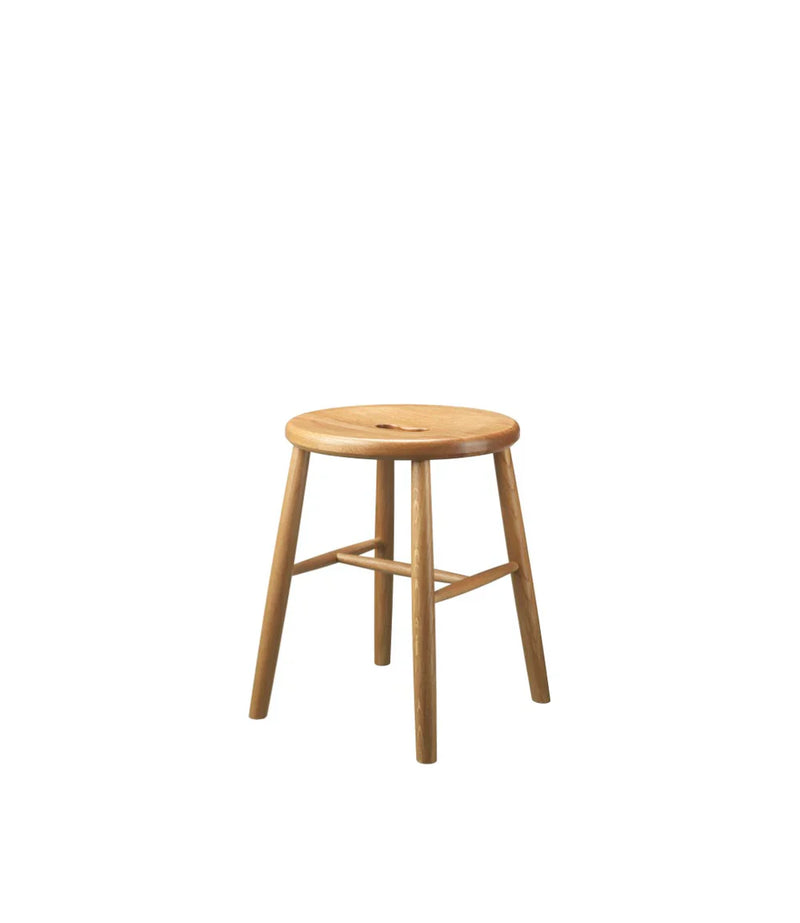 FDB Møbler J27 Stool, Nature Lacquered Oak