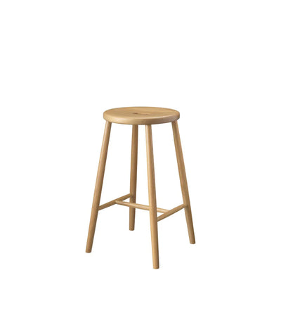 FDB Møbler J27C Counter Stool, Nature Lacquered Oak