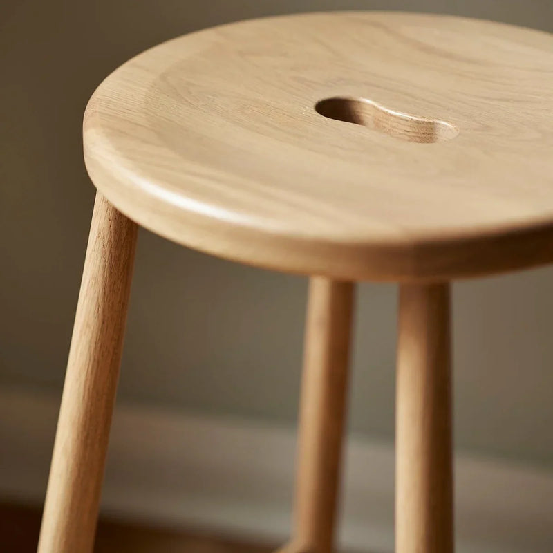 FDB Møbler J27C Counter Stool, Nature Lacquered Oak