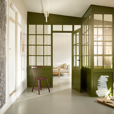 FDB Møbler J46 Dining Chair, Black Red Painted Beech, 2 pcs.