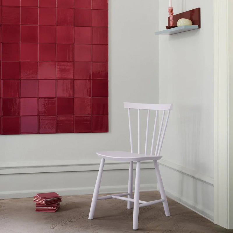 FDB Møbler J46 Dining Chair, Violet Hair Painted Beech