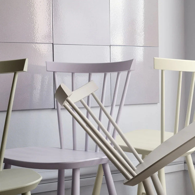 FDB Møbler J46 Dining Chair, Violet Hair Painted Beech