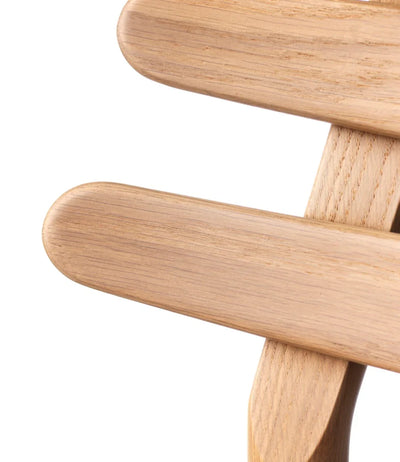 FDB Møbler J48 Chair, Nature Lacquered Oak/Textile Antracit