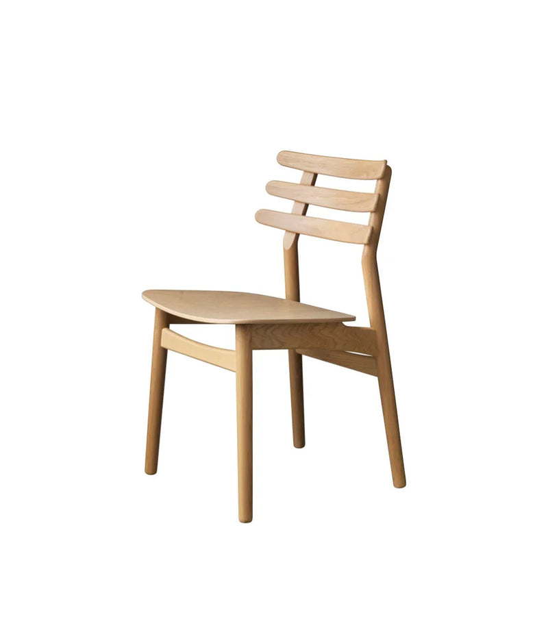 FDB Møbler J48 Chair, Nature Lacquered Oak/Nature Veneer