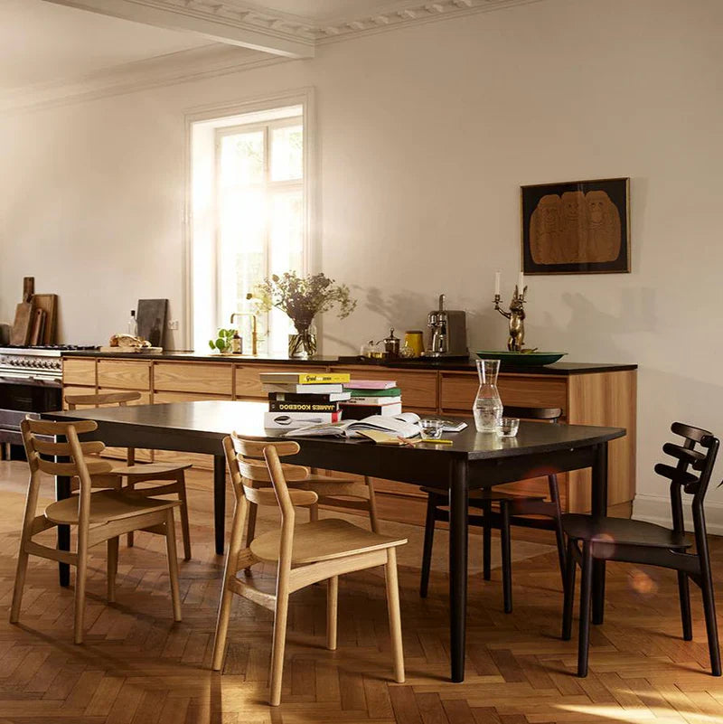 FDB Møbler J48 Chair, Nature Lacquered Oak/Nature Veneer