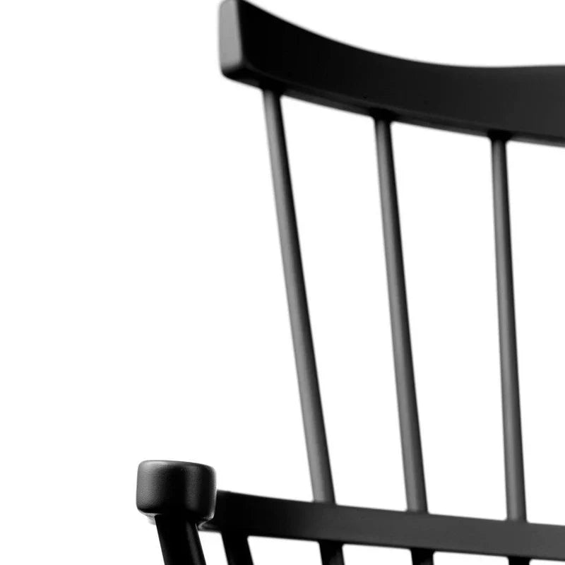 FDB Møbler J52D Bench, Jet Black Painted Beech
