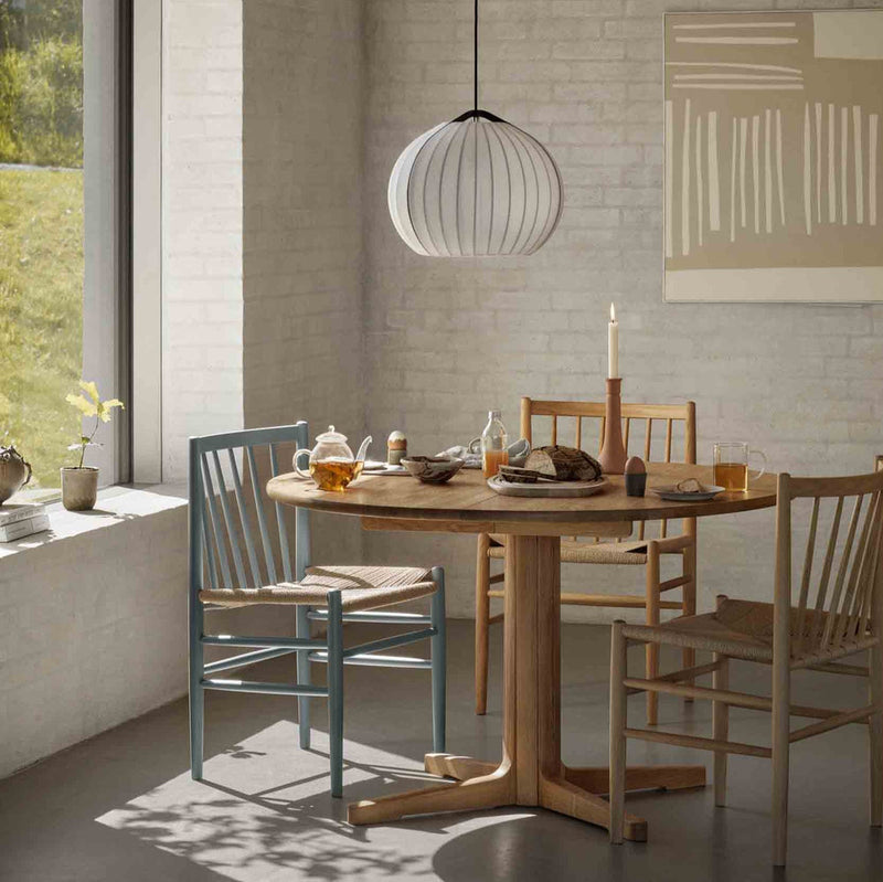 FDB Møbler J80 Chair, Blue Grey Painted Beech